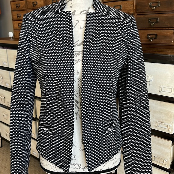 Hugo Boss Jackets & Blazers - Hugo Boss Black & White Notch Collar Blazer